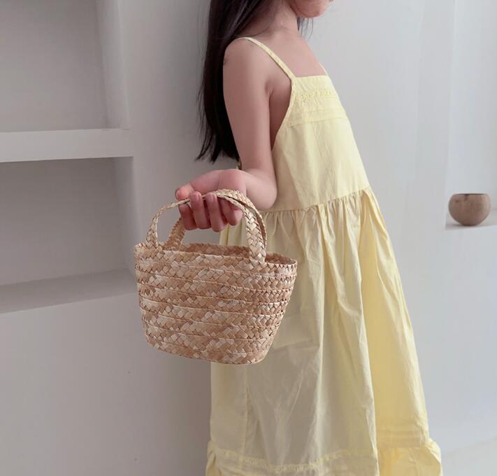 新登場★子供用バッグ　草編みバッグ★