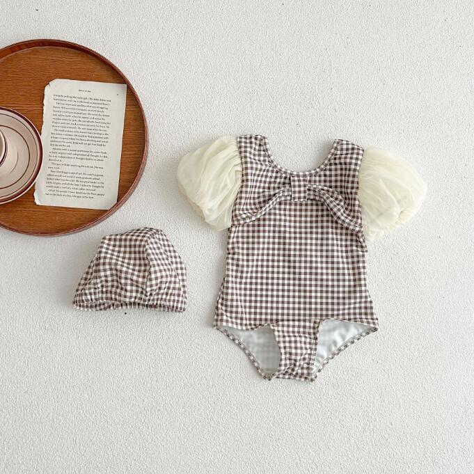 子供服★セットアップ★水着+帽子★韓国風子供服★ベビー★可愛い★66-100CM