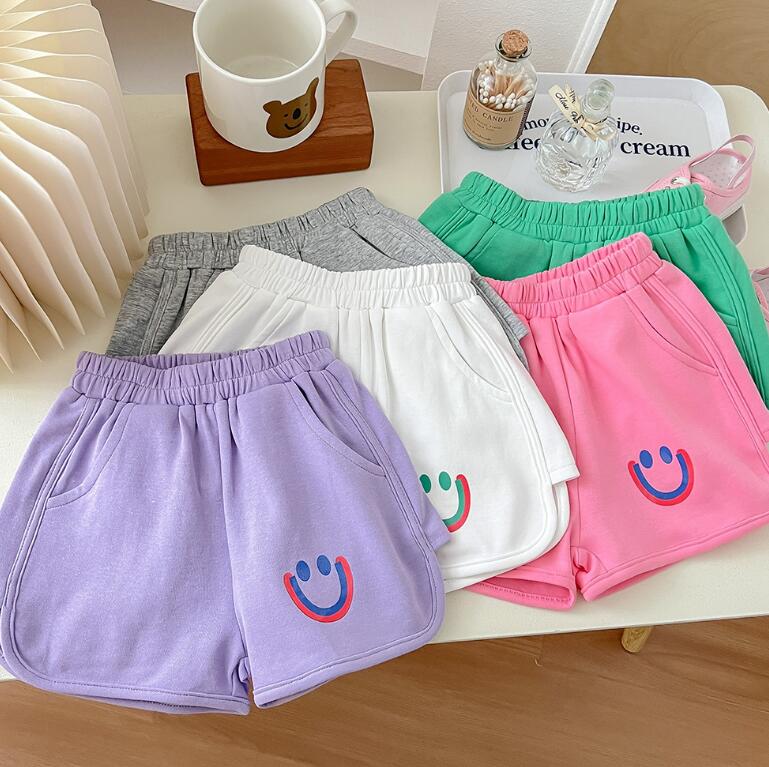 子供服★ボトムス★ショートパンツ★韓国風子供服★キッズ★男女兼用★笑顔★6色★90-140CM