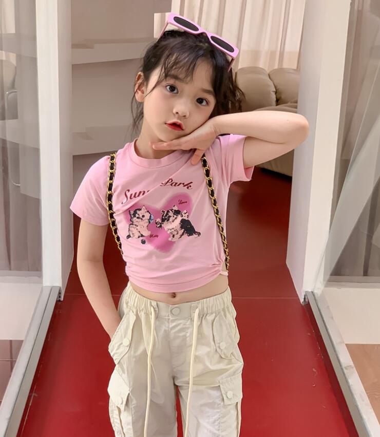 2023★春夏新作★韓国風子供服★Tシャツ★2色100-160CM
