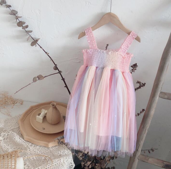 子供服★ワンピース★ノースリーブ★韓国風子供服★ドレス★キッズ女の子★90-140CM