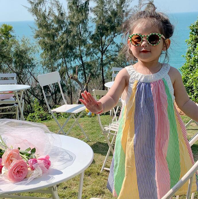 子供服★ワンピース★ノースリーブ★韓国風子供服★キッズ女の子★90-140CM