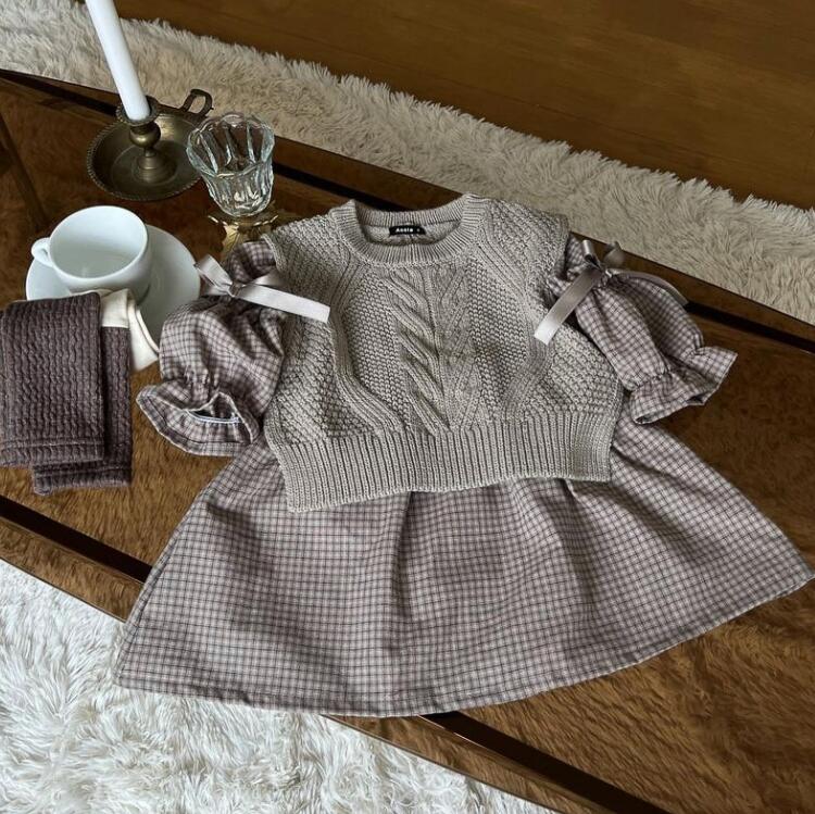 2023秋新品★子供服　ワンピース★73-100cm★