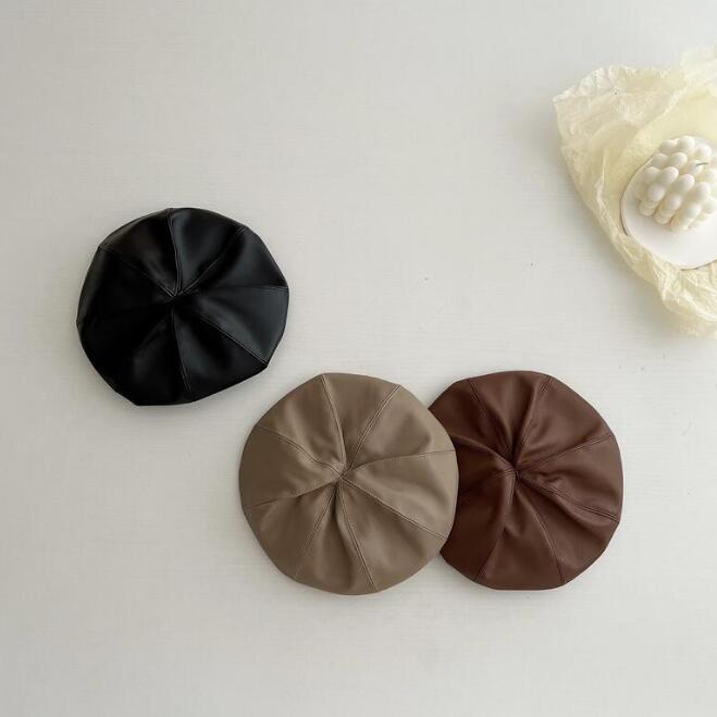 子供用★帽子★キッズ帽子★キッズ★無地★ベレー帽★男女兼用★カジュアル★3色