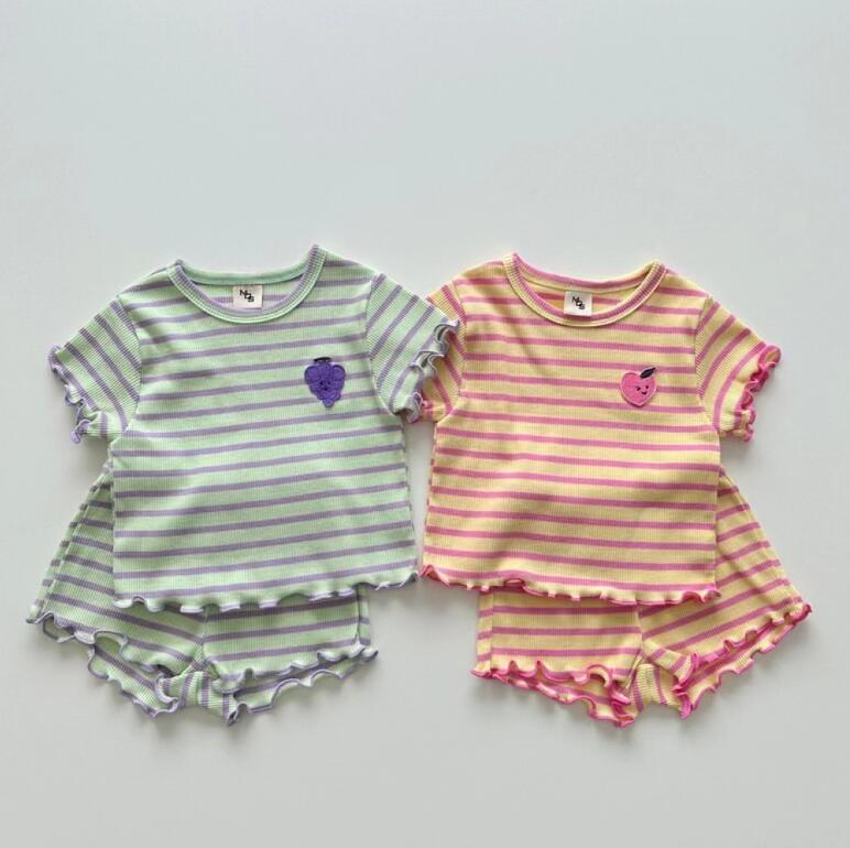 2023★春夏新作★韓国風子供服★トップス+ズボン2セット★2色73-100CM