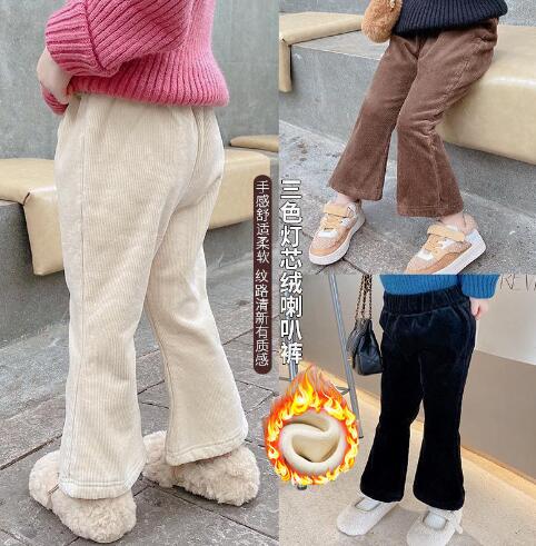 2023冬★子供服　裏起毛付きズボン★80-140cm★3色