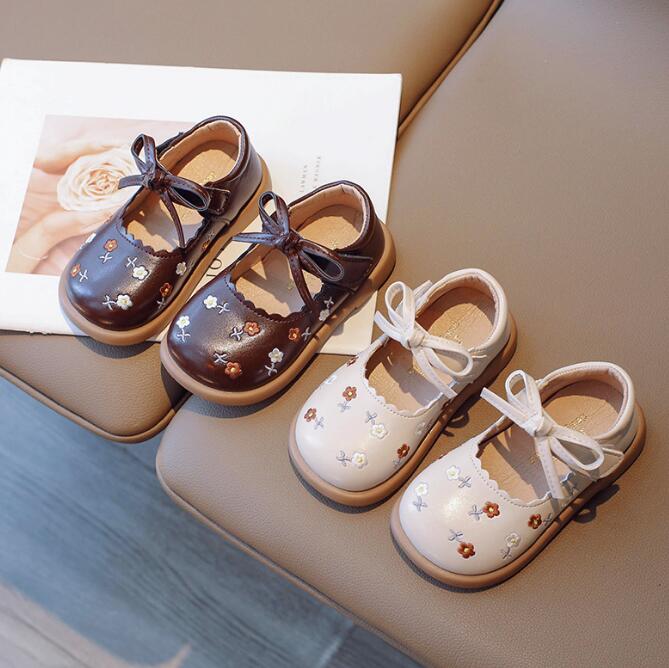 靴★子供靴★キッズ靴★シューズ★キッズ女の子★韓国風★花柄★2色「21-30#」