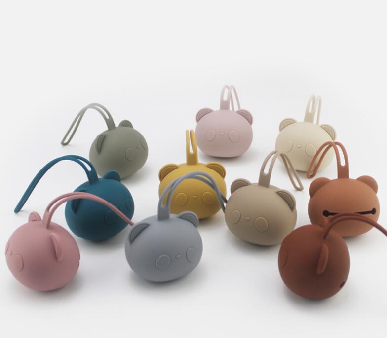 ★食品用シリコン　可愛いおしゃぶり収納★12色