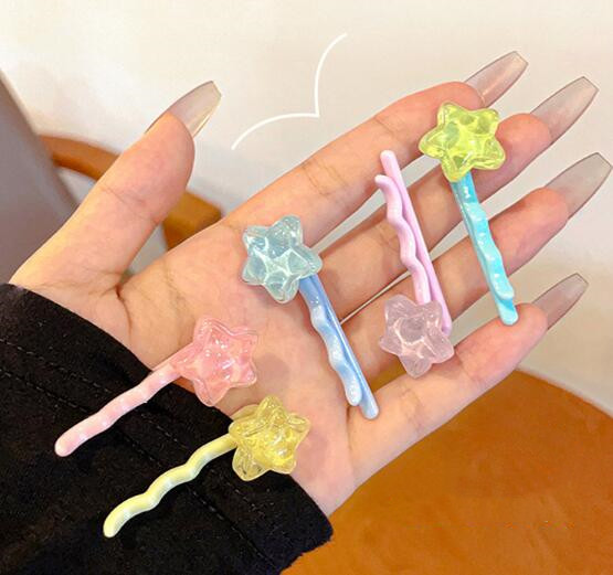 新作★ヘアピン★可愛い*星造型*髪飾り★まとめ髪用★ヘアアクセサリー★女の子