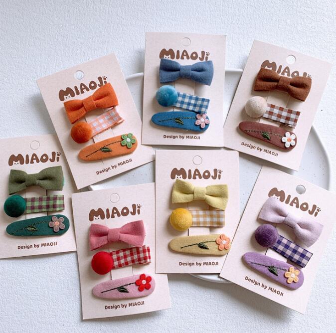 髪飾り★まとめ髪用★ヘアアクセサリー★子供用★キッズ★ヘアピン★3枚入り★多色