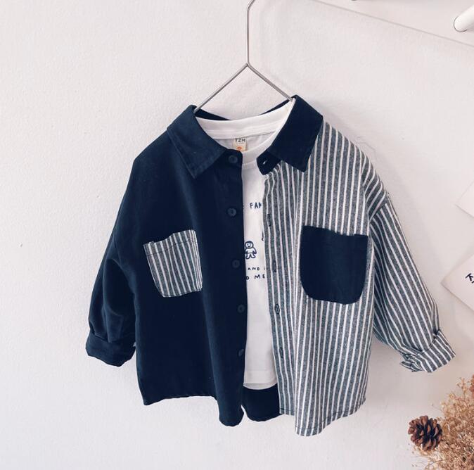 子供服★トップス★ワイシャツ★長袖★韓国風子供服★キッズ男の子★90-140CM