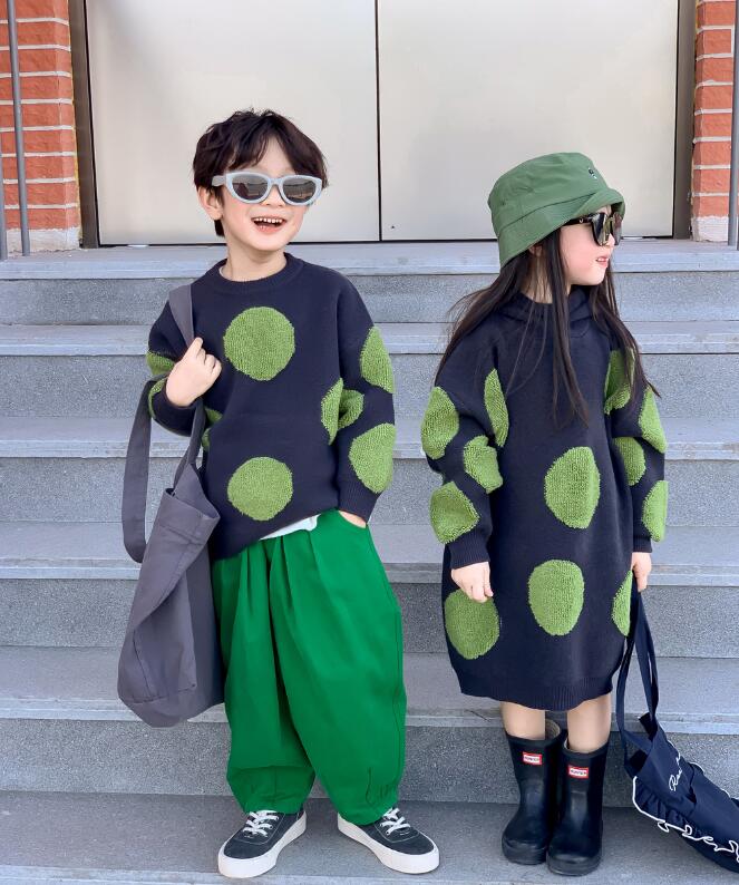 2023秋冬新★子供服　セーター&ワンピース★90-150cm★2色