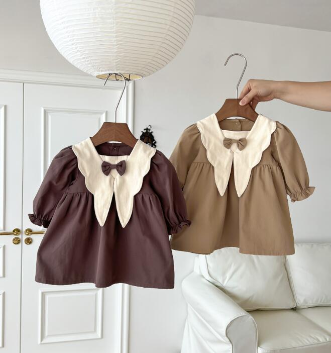 2023★春秋新作★韓国風子供服★ワンピース★2色73-110CM