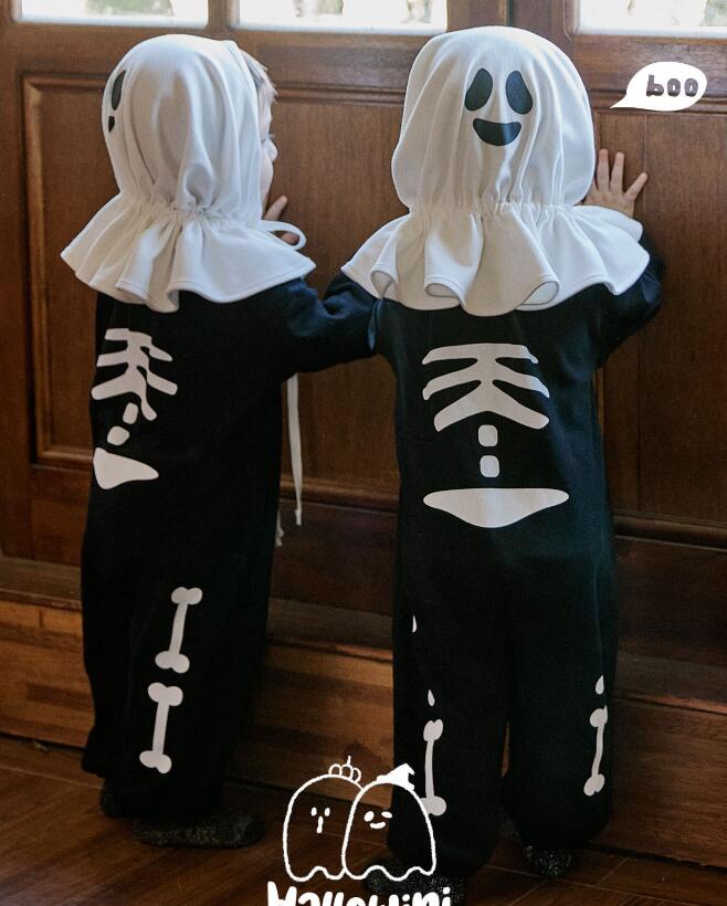 2023秋新作★ベビー服　ハロウィン服★ロンパース&マント★66-90cm★