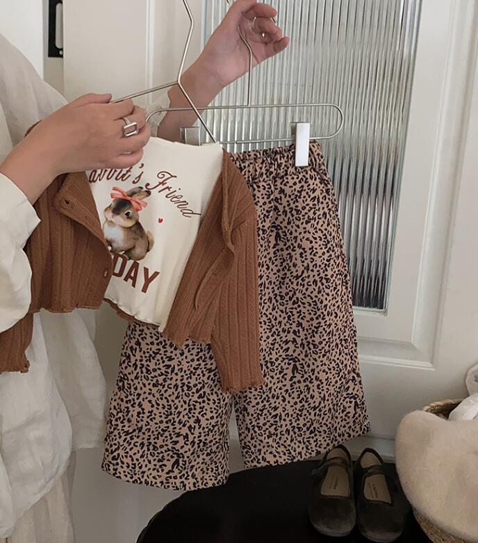 2023年秋★子供服　カーディガン+トップス+ズボン　セット★80-120cm★