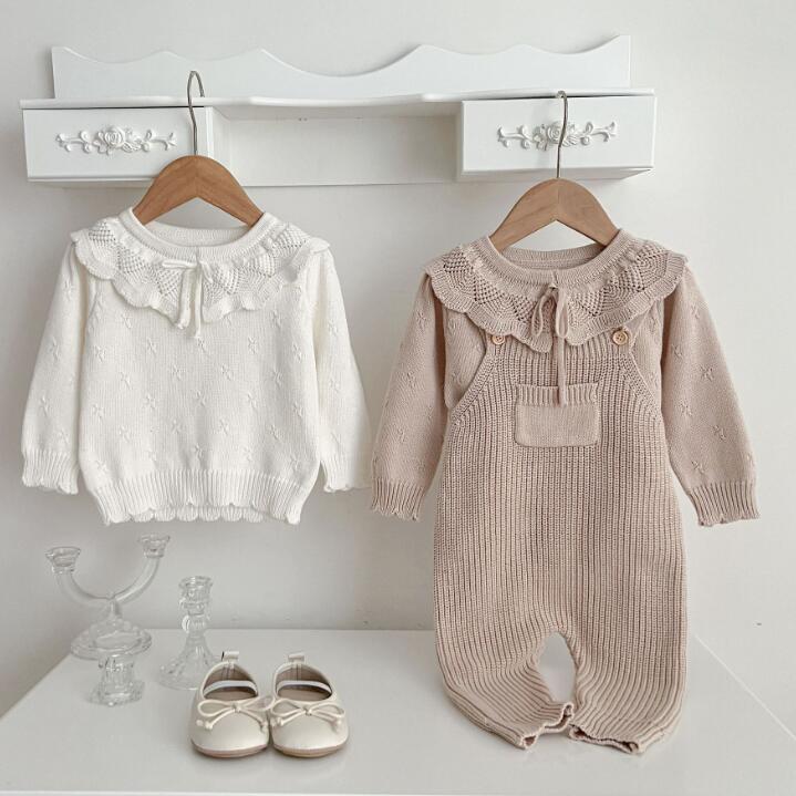 2023秋新作★ベビー服　ニットサロペット★66-100★