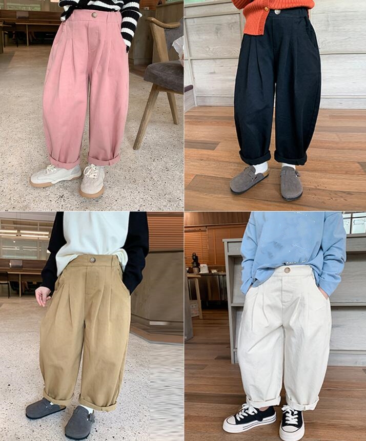 2023★春秋新作★韓国風子供服★ズボン★4色90-150CM
