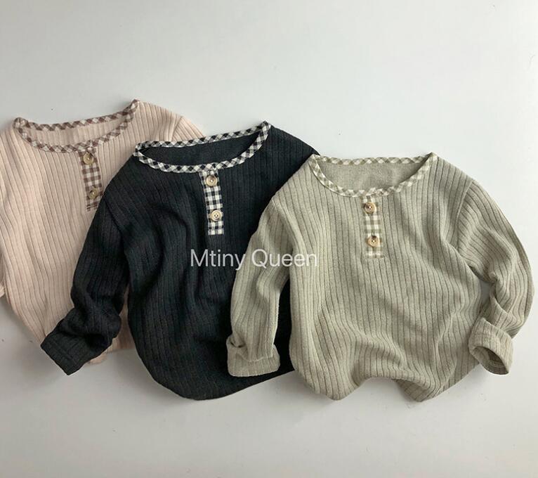 2023秋新作★キッズ服　ニットトップス★80-130★3色