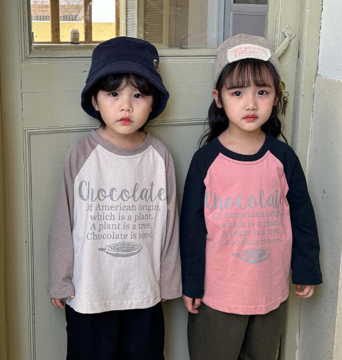 2023★春秋新作★韓国風子供服★Tシャツ★2色80-150CM