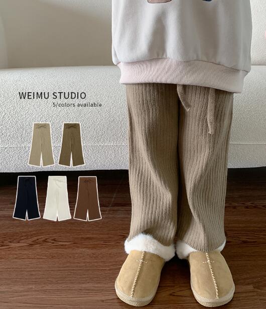2023秋新品W★子供服　ニットズボン★80-140cm★5色