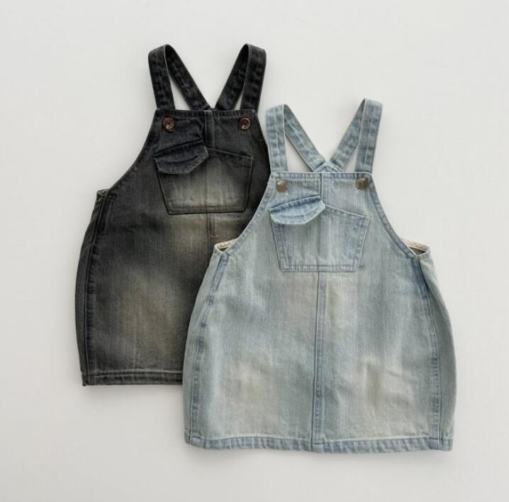 2023秋新作★キッズ服　サロペットワンピース★80-130★2色