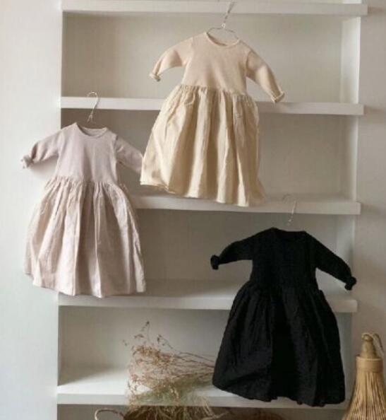 2023★春秋新作★韓国風子供服★ワンピース★2色80-130CM