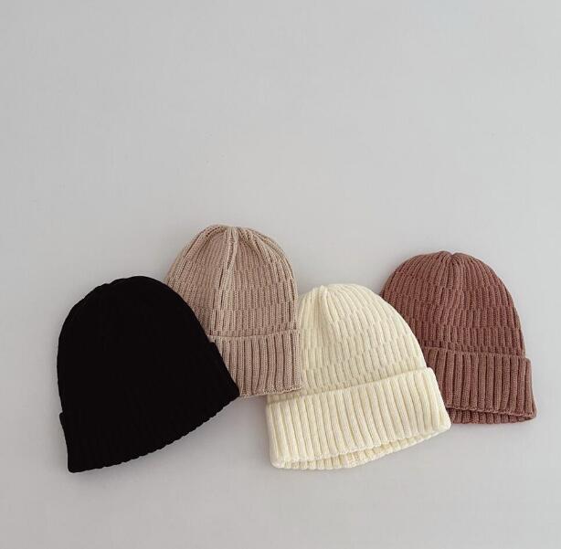 「2023秋冬」子供用★帽子★キッズ★ベビー★韓国風★ニット帽子★男女兼用★毛糸★5色
