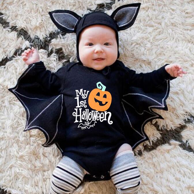 「2023秋」ハロウィン★子供服★ロンパース+帽子★連体服★ベビー★可愛い★70-100CM