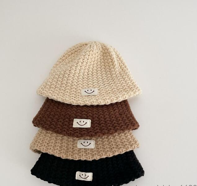 2023秋新品★子供用★ニット帽子　ハット★4色選べ