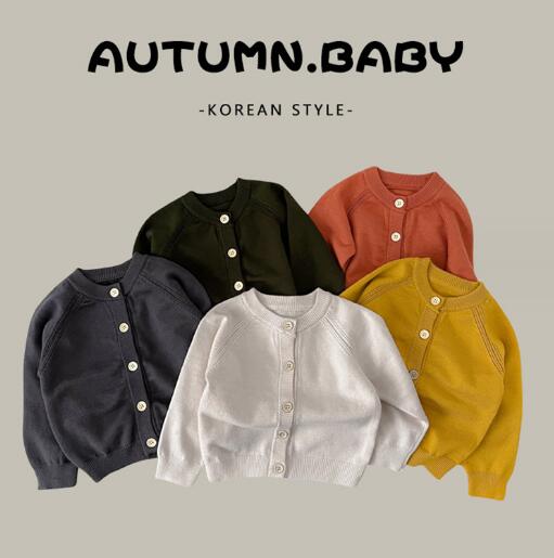 「2023秋」子供服★トップス★ニット★セーター★男女兼用★韓国風子供服★5色★66-100CM