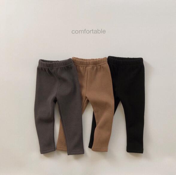「2023秋冬」子供服★ズボン★レギンス★裏起毛★韓国風子供服★男女兼用★3色★80-130CM