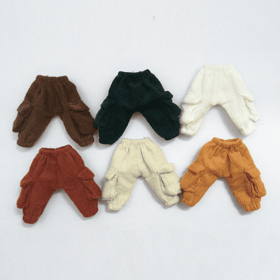 ドール用衣装 人形doll 着せ替え ob11/BJD/blythe/DDF/ymy/pd9 長ズボン スラックス コーデュロイパンツ6色