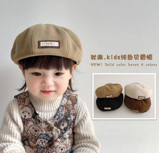 2023秋冬新品★子供用★帽子　ベレー帽子★4色選べ