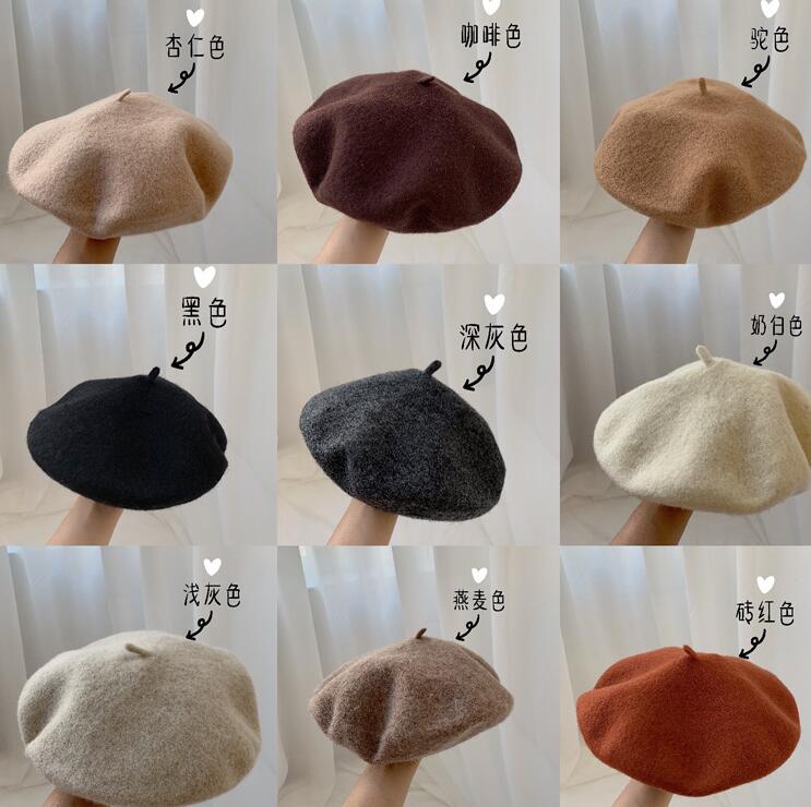 2023秋冬新品★レディース用★帽子　ベレー帽子★34色選べ