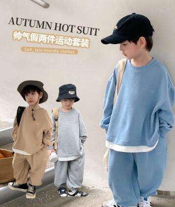 2023秋新品★子供服　コート+ズボン　セットアップ★90-150cm★3色