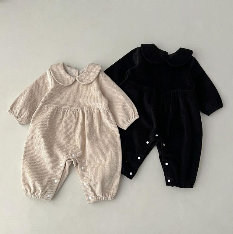 2023★春秋新作★韓国風子供服★ロンパース★コーデュロイ★2色66-100CM