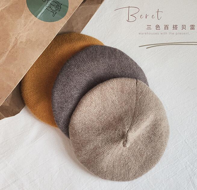 2023秋冬新品★子供用★ベレー帽子　ハット★3色選べ