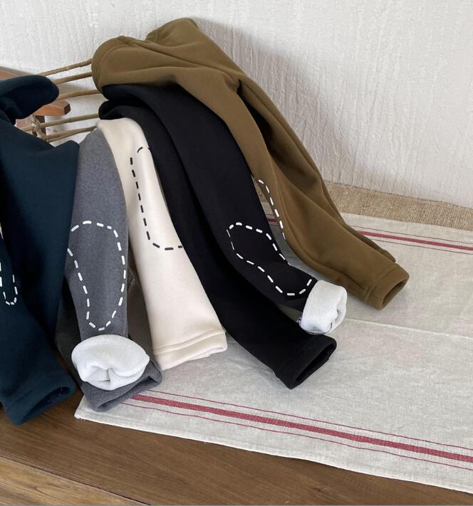 2023★秋冬新作★韓国風子供服★ズボン★厚手★5色90-140CM