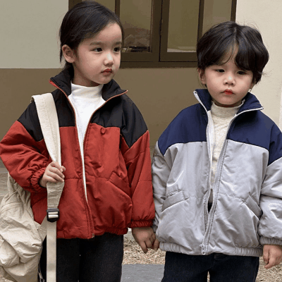 秋冬新作 ナチュラル系 ユニセックス 綿入れ 裏ボア裏起毛 ジャケット 厚手 キルティング上着 80-150