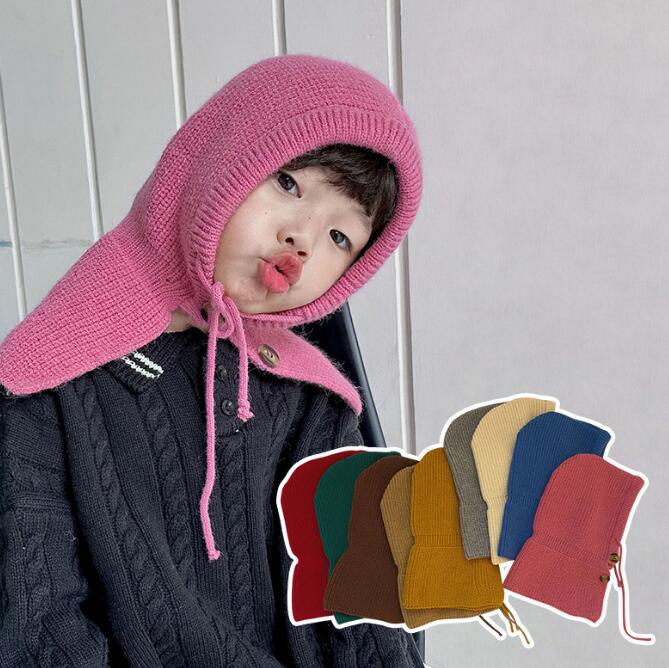 「2023秋冬」子供用★帽子/マフラー★キッズ★ニット帽子★韓国風★防寒★9色