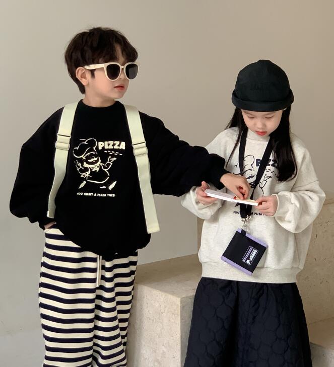 2023★秋冬新作★韓国風子供服★トレーナー★厚手★2色90-150CM