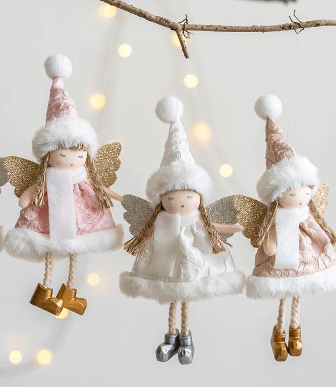 2023新型★布製の天使人形のパーツ　クリスマスツリーのオーナメント デコレーション★
