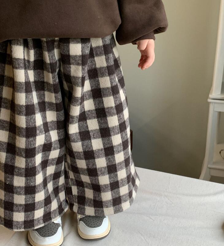 2023秋冬★子供服　裏起毛付き　ズボン★90-140cm★