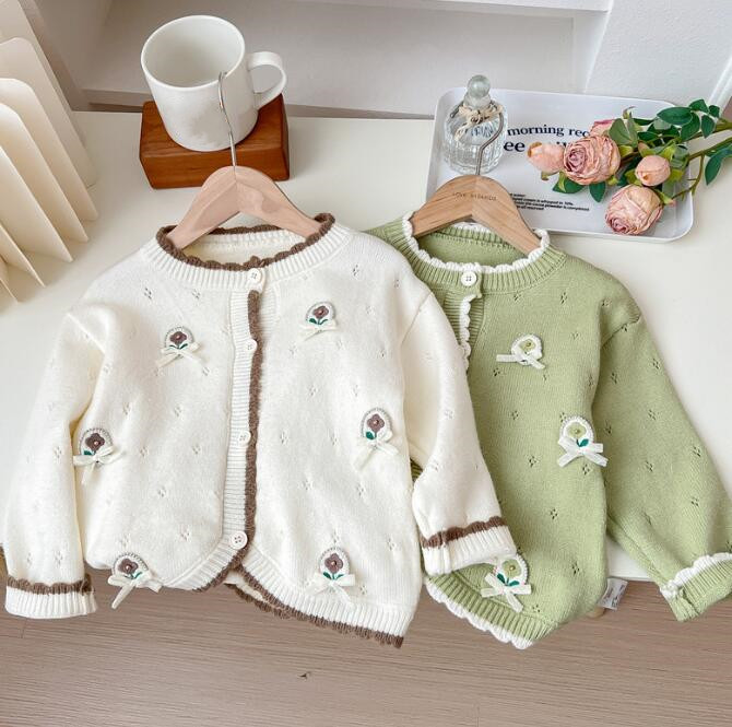 子供服★トップス★ニット★セーター★韓国風子供服★キッズ女の子★2色★90-140CM