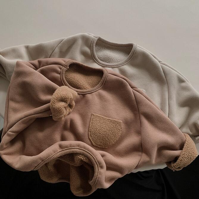 子供服★トップス★パーカー★裏起毛★韓国風子供服★キッズ★男女兼用★2色★80-130CM