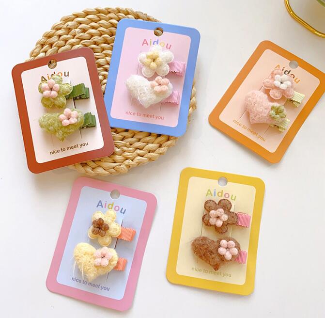 髪飾り★まとめ髪用★ヘアアクセサリー★子供用★ヘアピン★2枚入り★多色