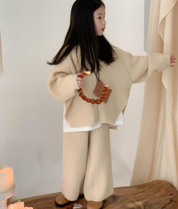2023秋冬新品★子供服　セーター+ズボン　セット★90-150cm★2色
