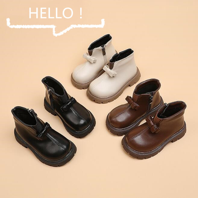 靴★子供靴★シューズ★キッズ女の子★ショートブーツ★3色★23-36#