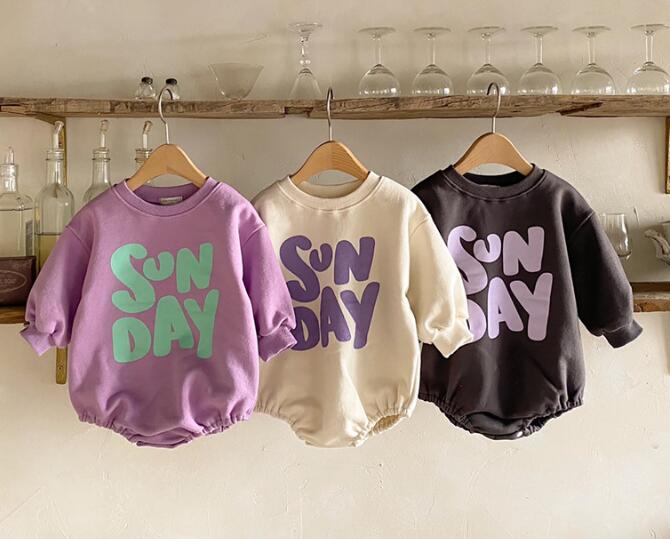 2023★秋冬新作★韓国風子供服★ロンパース★3色65-100CM