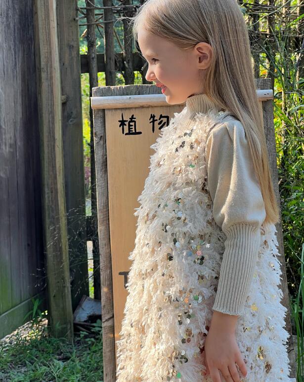 2023秋冬新品★子供服　厚手ワンピース★90-150cm★